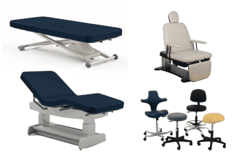 Oakworks Exam Tables and Chairs