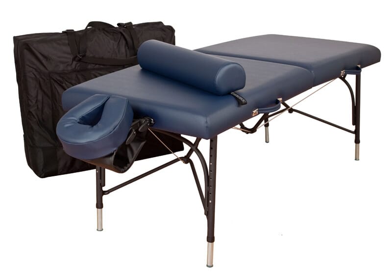 Portable massage offers table