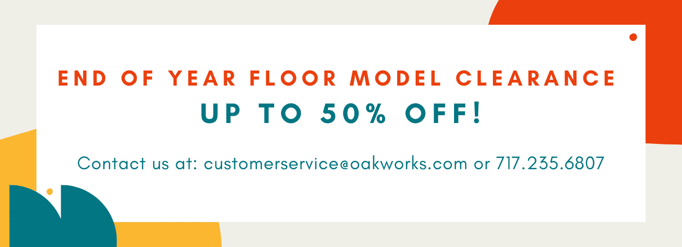 End of year floor clearance up to 50% off